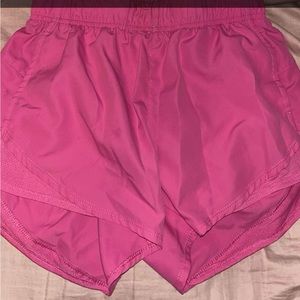 Pink athletic shorts